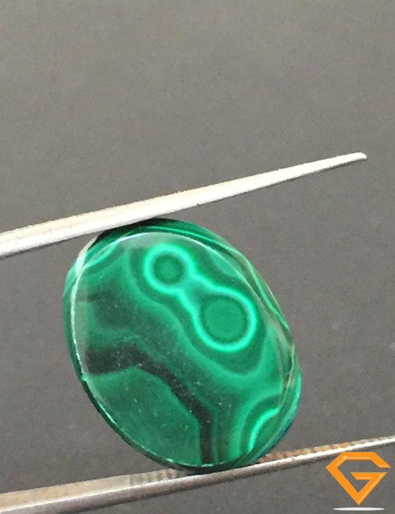 13.63 ct Natural Certified Malachite stone